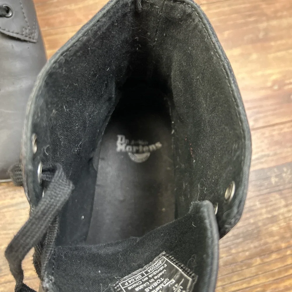 Dr. Martens Doc Boots Mens 13M Black Leather Tobias Casual Goth Grunge